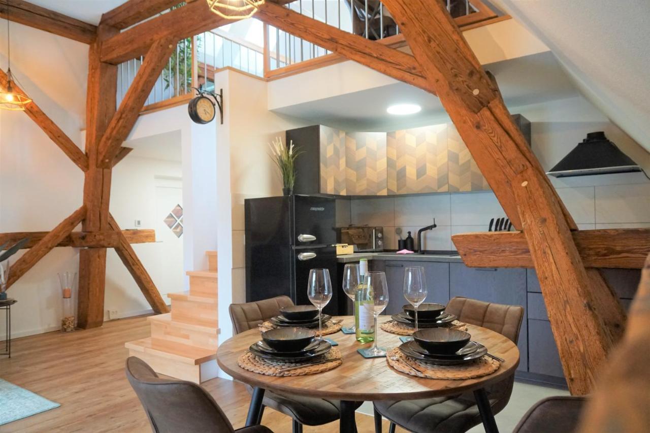 Galerie-Wohnung I Sanierter Pferdestall I Europapark I Boxspring I Nespresso Kippenheim Dış mekan fotoğraf